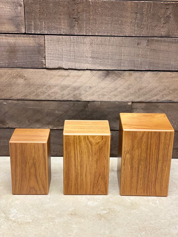 Light Wood Urn Box $33