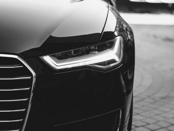 A clean finish on a black vehicle