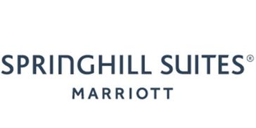 SpringHill Suites Marriott logo in simple dark blue font.