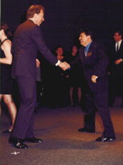 Daniel Hesse, CEO and Eduardo Ramirez, PM.  AT&T Wireless Circle of Excellence Award Ceremony. 