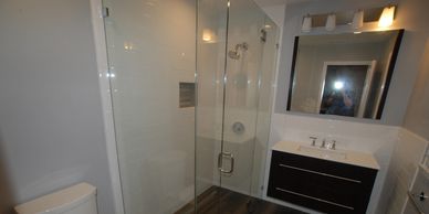 Bathroom Remodeling Orange County modern bathrooms water damage repair showers vanity cabinets floor