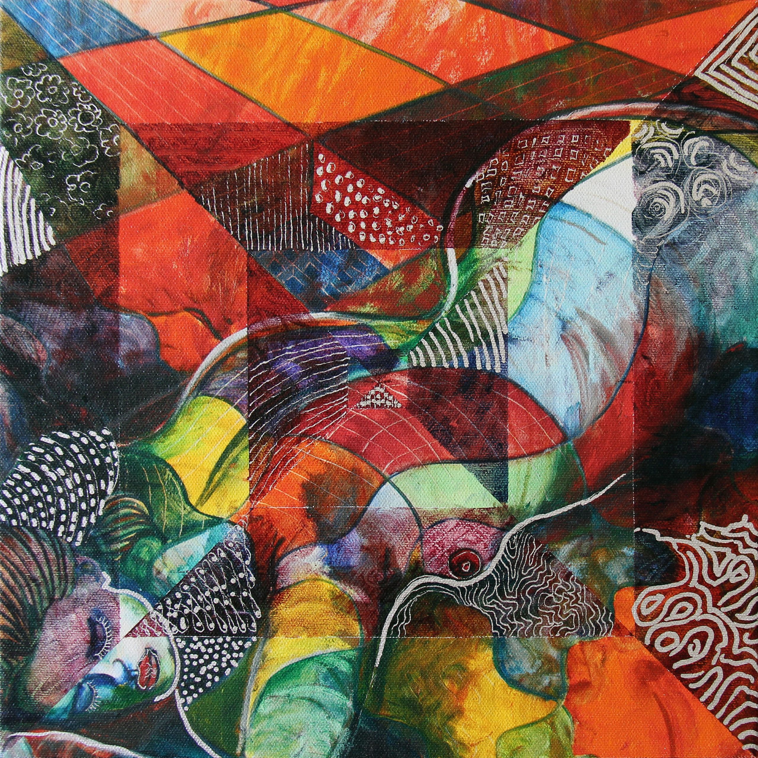 Square Foot #2 — Oil on Canvas by Gideon Artist