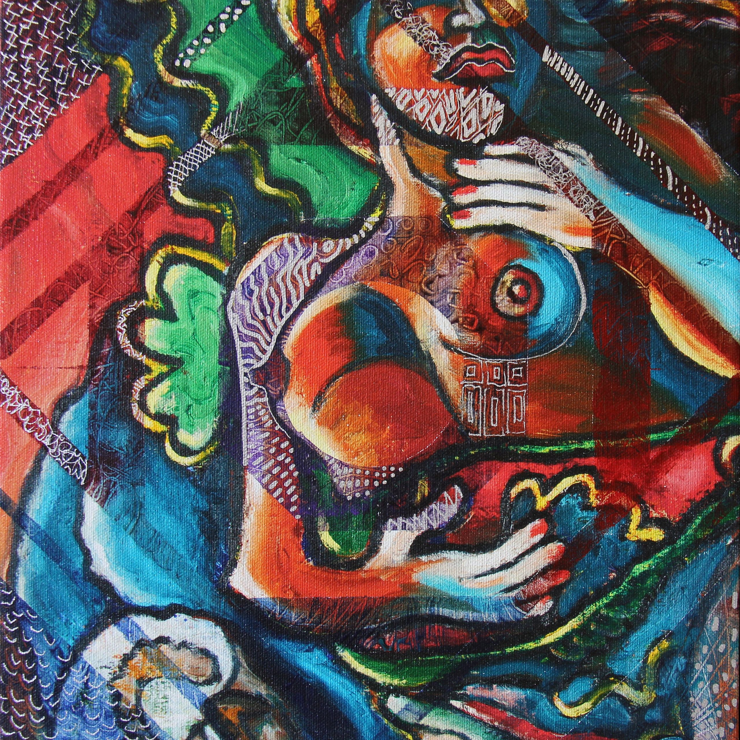 Square Foot #3 — Oil on Canvas by Gideon Artist