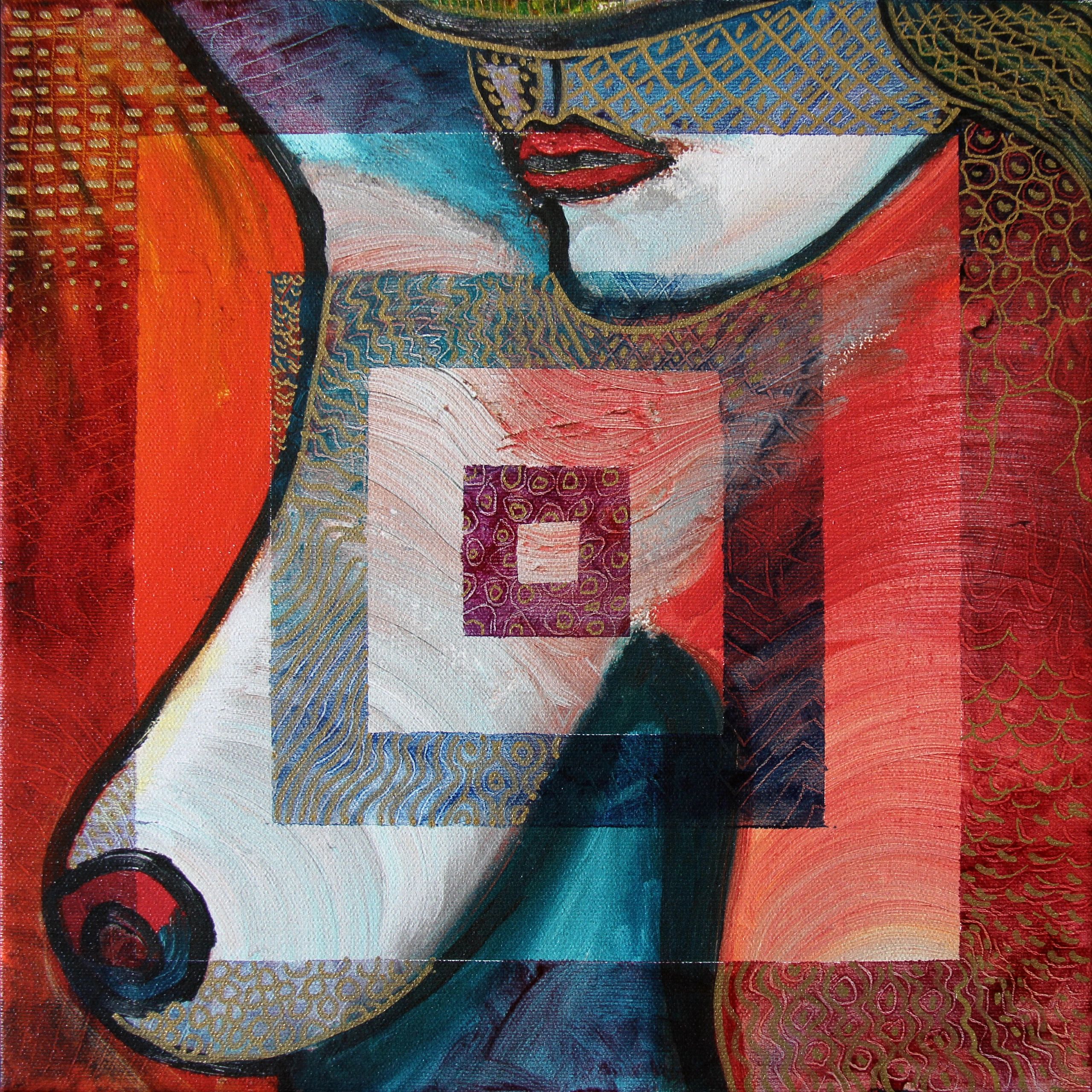 Square Foot #5 — Oil on Canvas by Gideon Artist