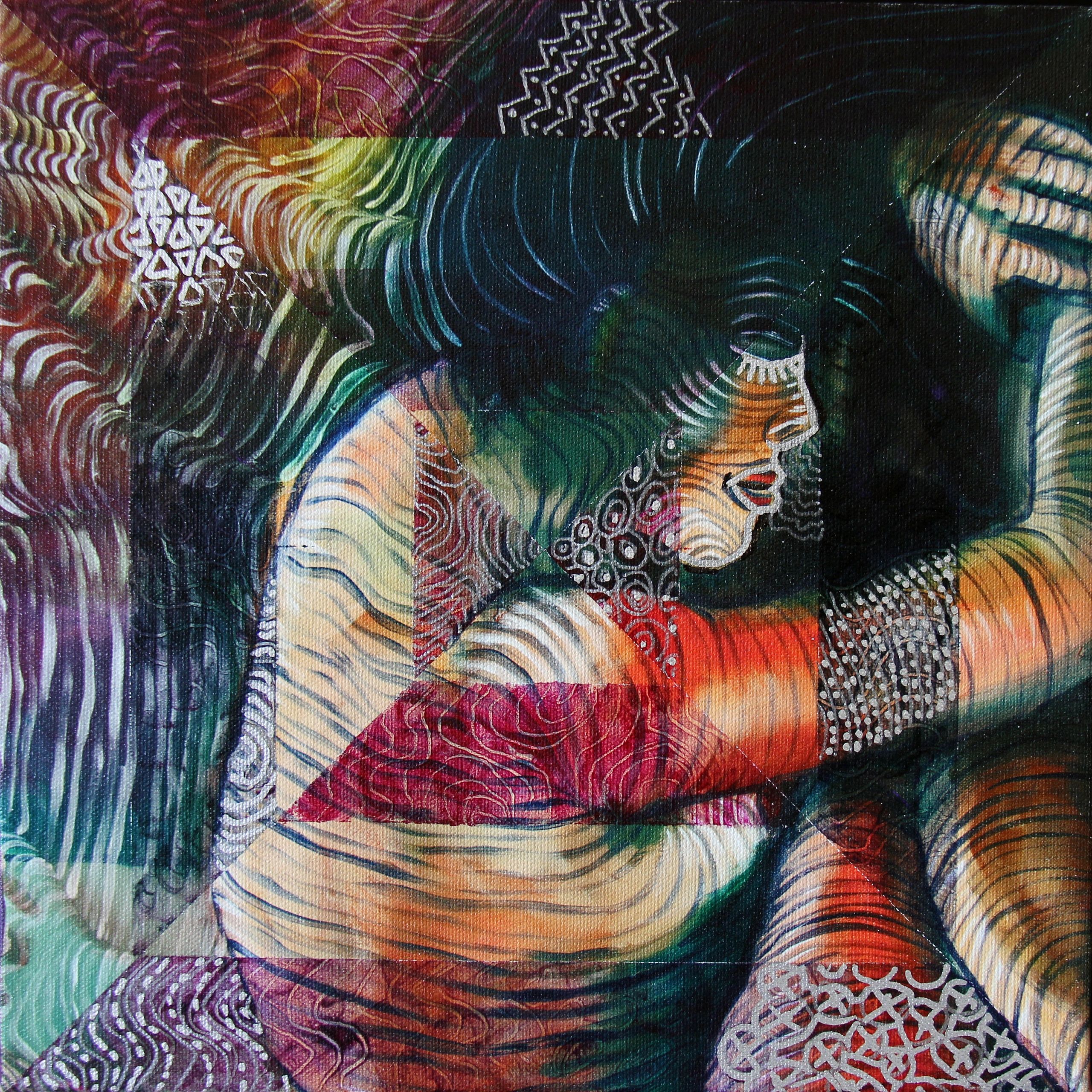 Square Foot #9 — Oil on Canvas by Gideon Artist