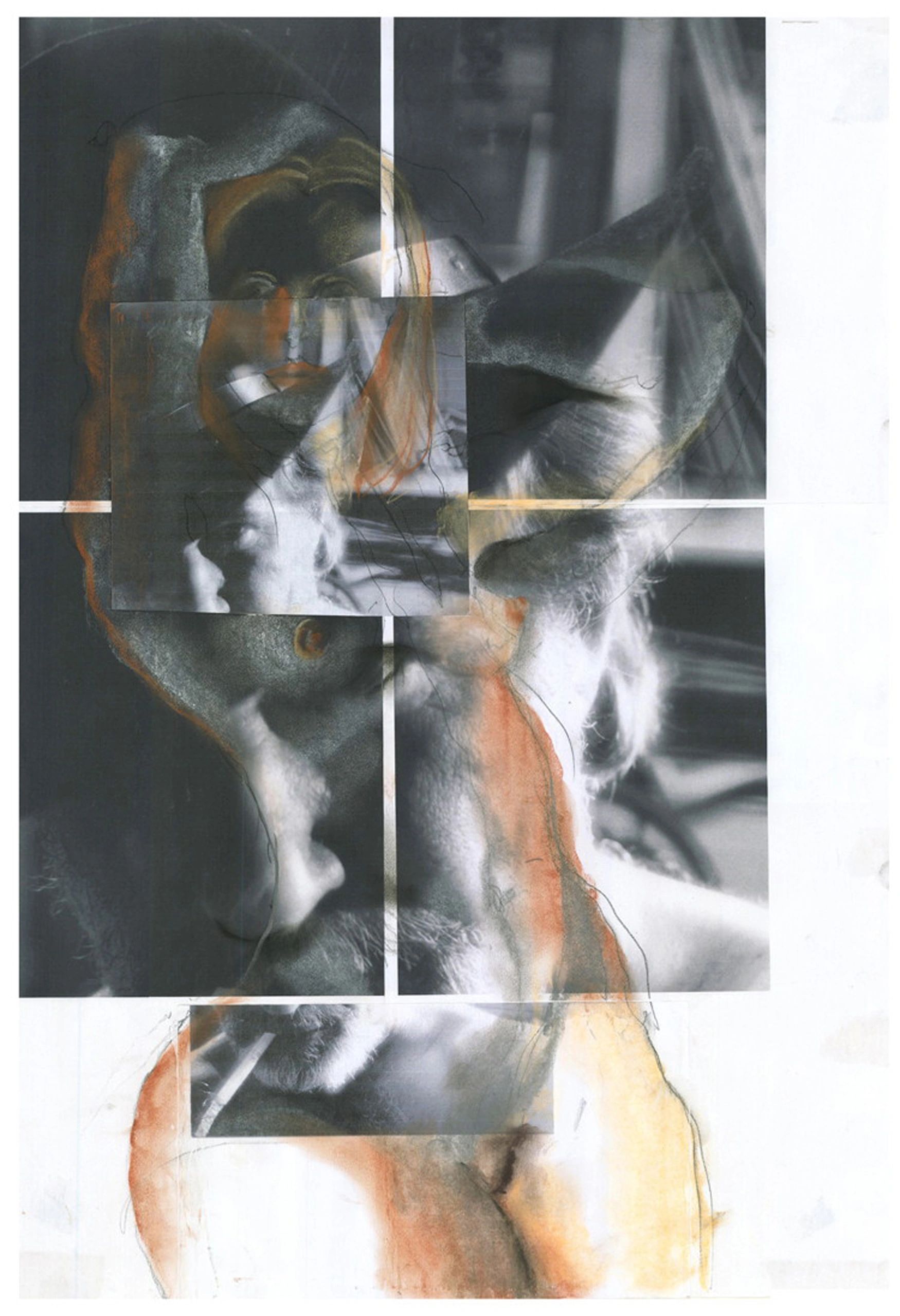What's on the Artist's Mind I — 28×19, Charcoal & Pastel on Paper by Gideon Artist