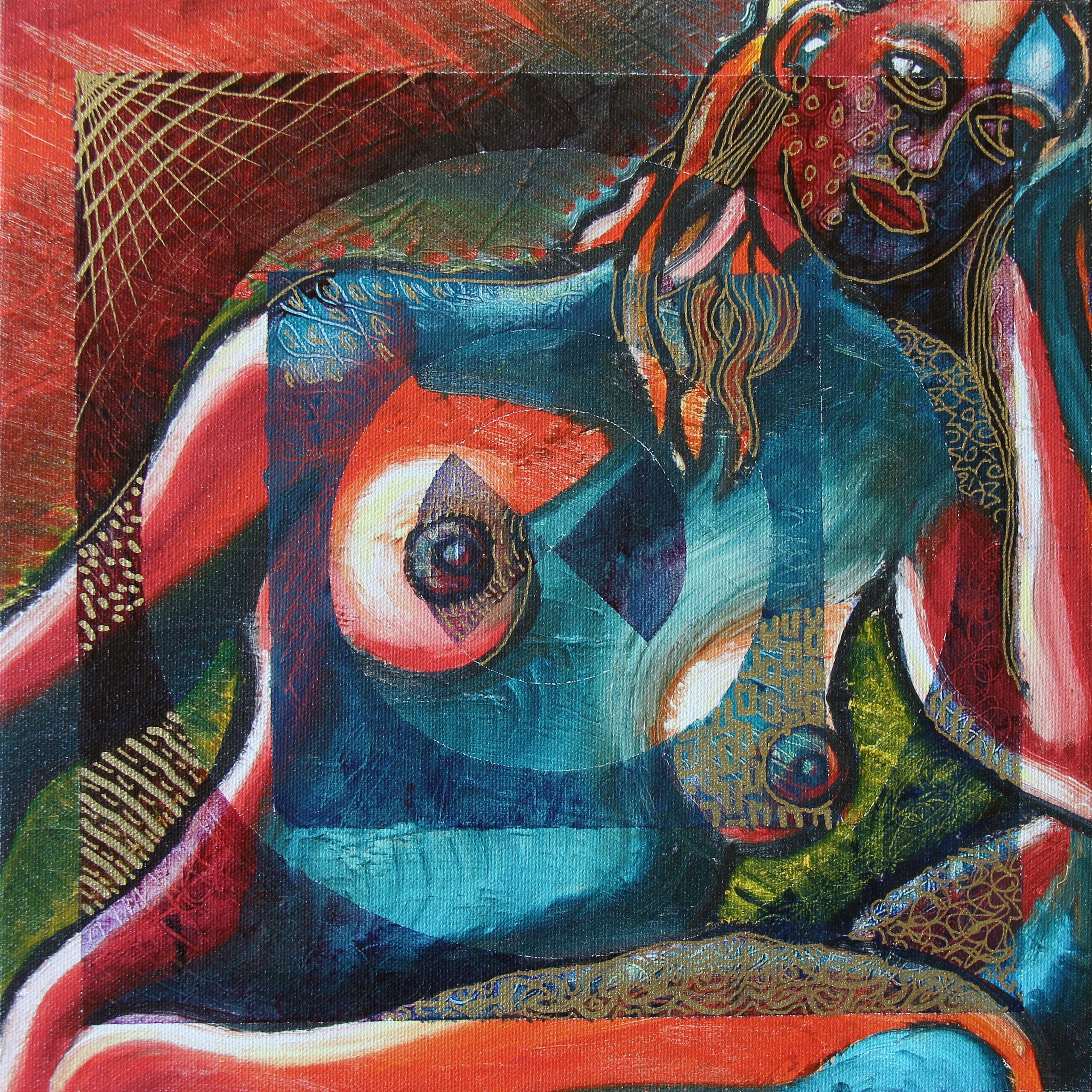 Square Foot #12 — Oil on Canvas by Gideon Artist