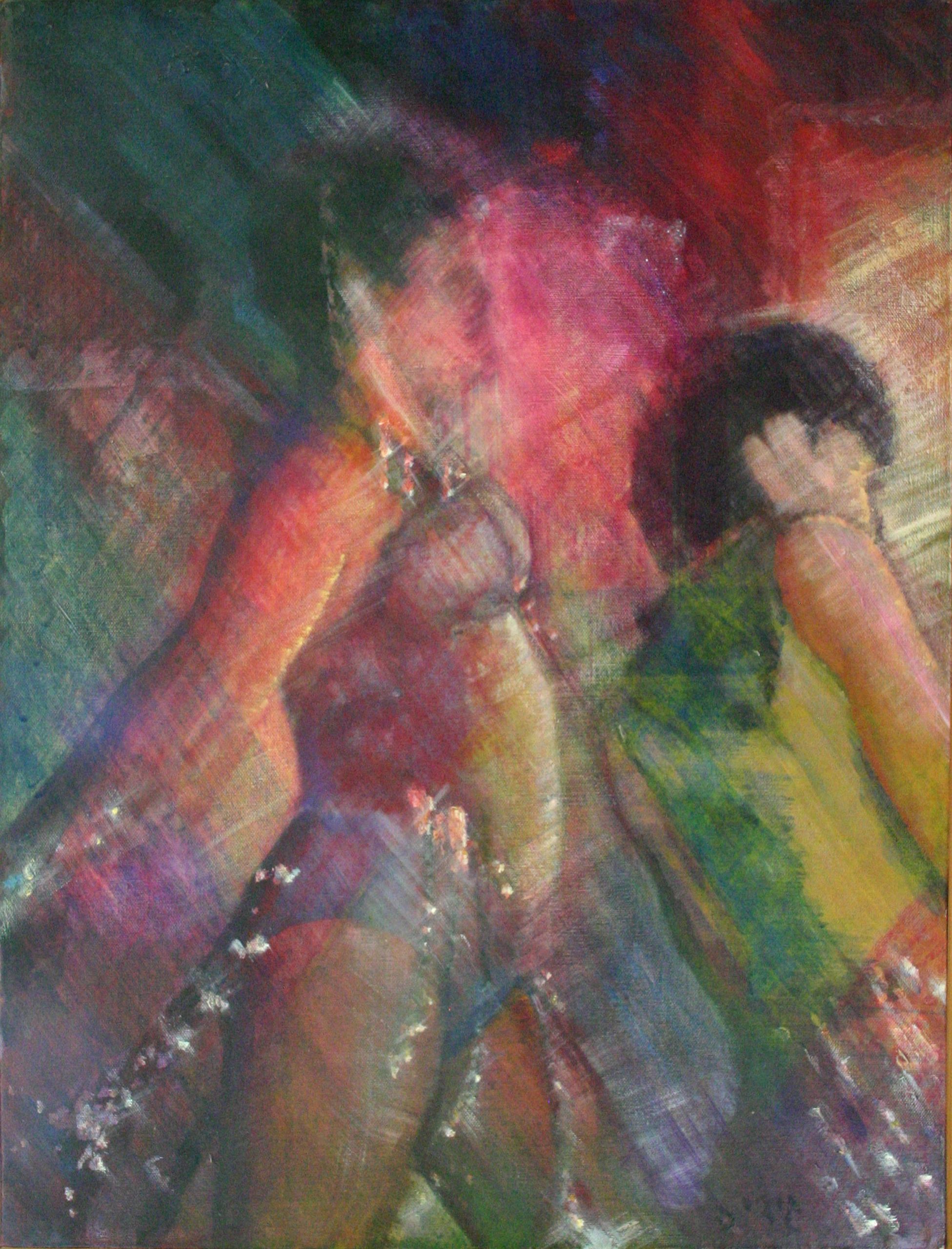 Dancing Queen — 18×24, Acrylic on Canvas, 1986 by Gideon Artist