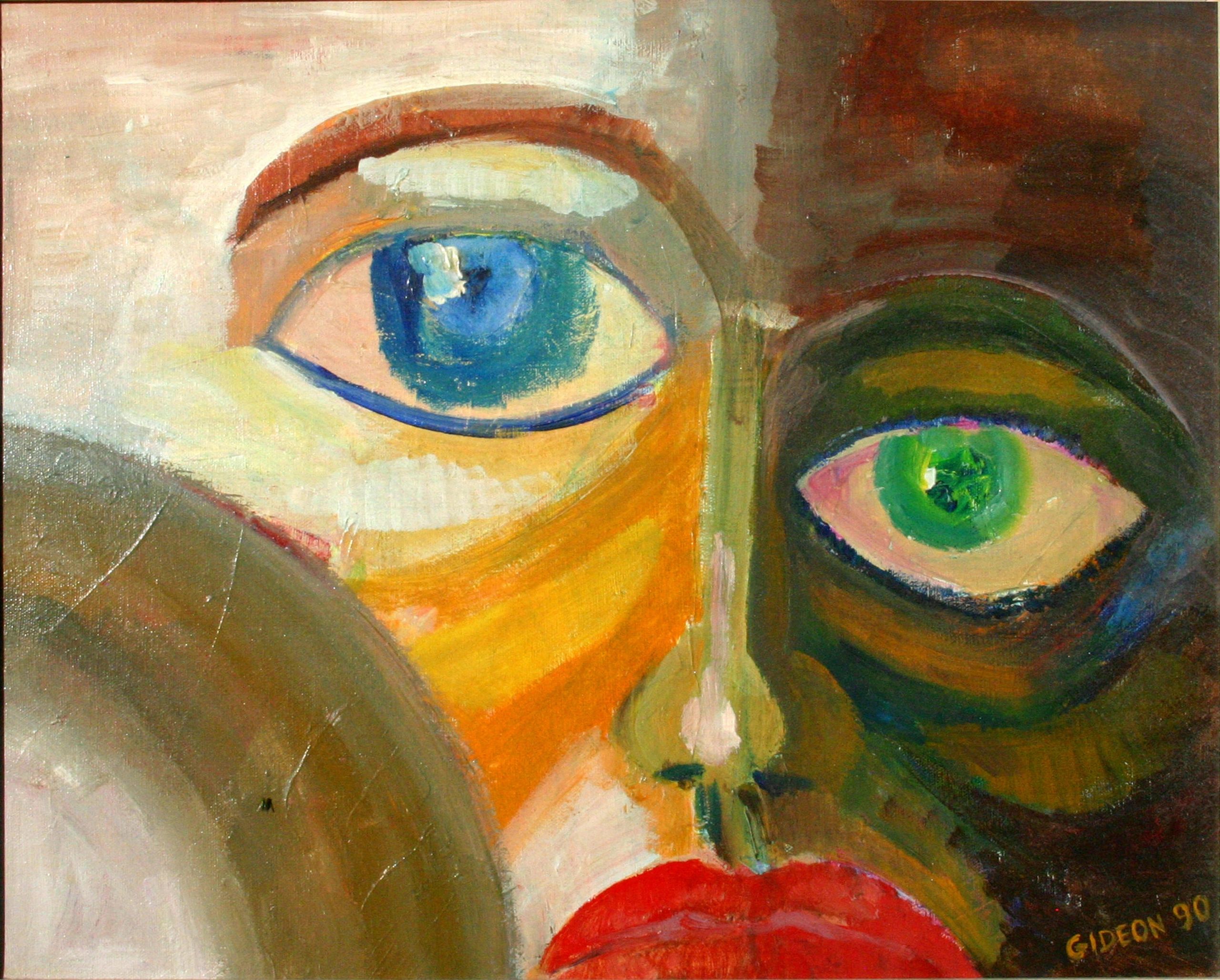 The Two of Us — 16×20, Oil on Canvas, 1990 by Gideon Artist