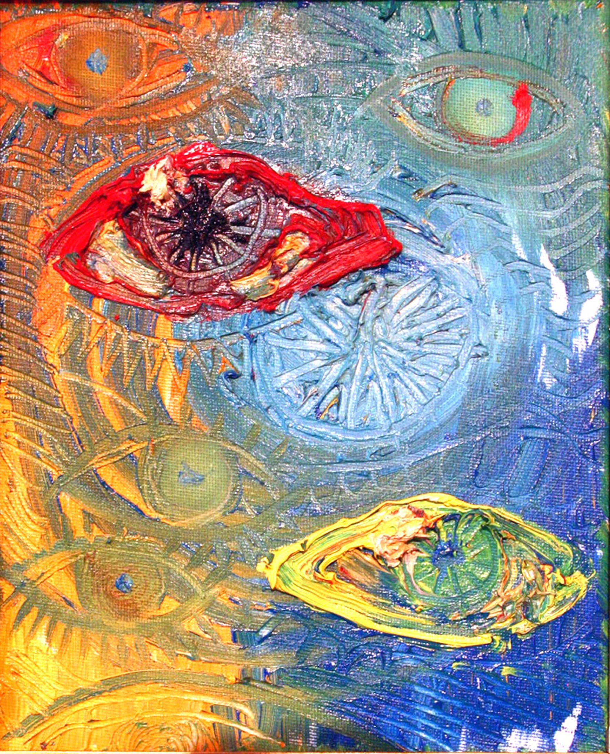 Eye for Eye — 10×8, Oil on Canvas, 2010 by Gideon Artist
