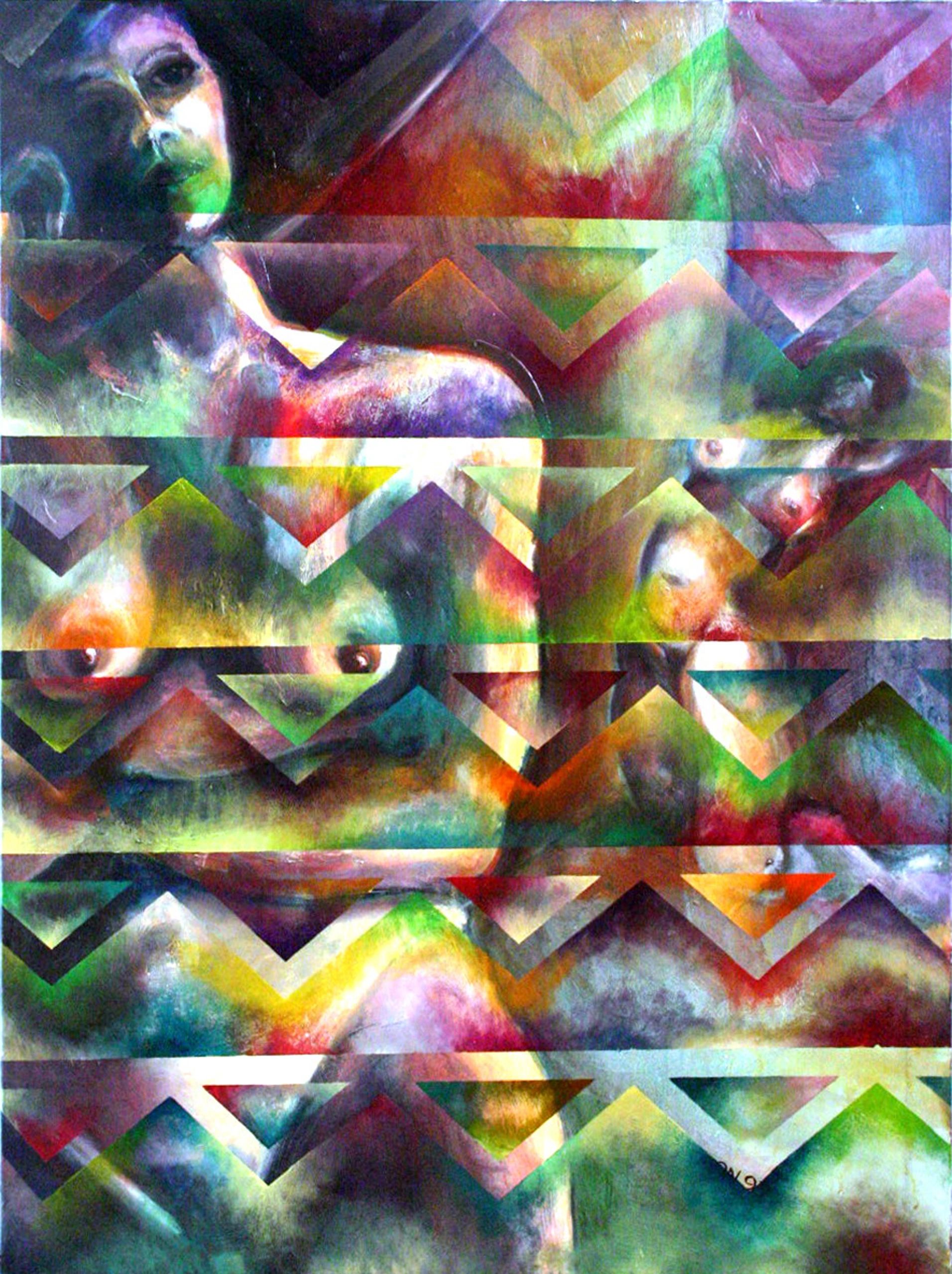 Studio Models #1 — 42.5×32, Oil on Canvas, 2010 by Gideon Artist