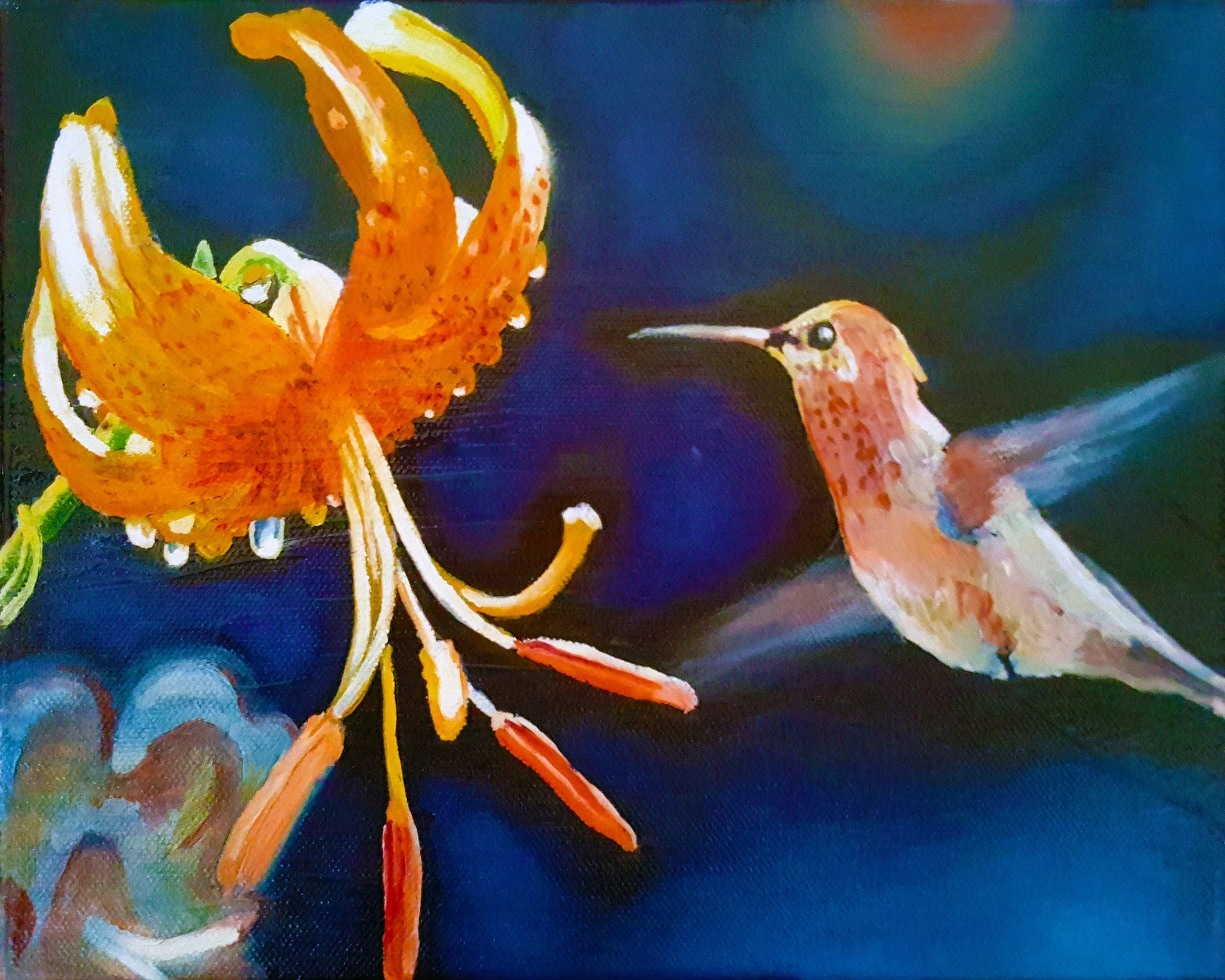 Humboldt Lily — 8×10, Oil on Canvas by Gideon Artist