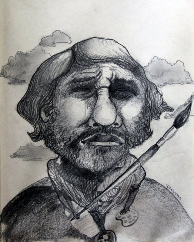 Self Portrait '93 — Mixed Media, 1993 by Gideon Artist