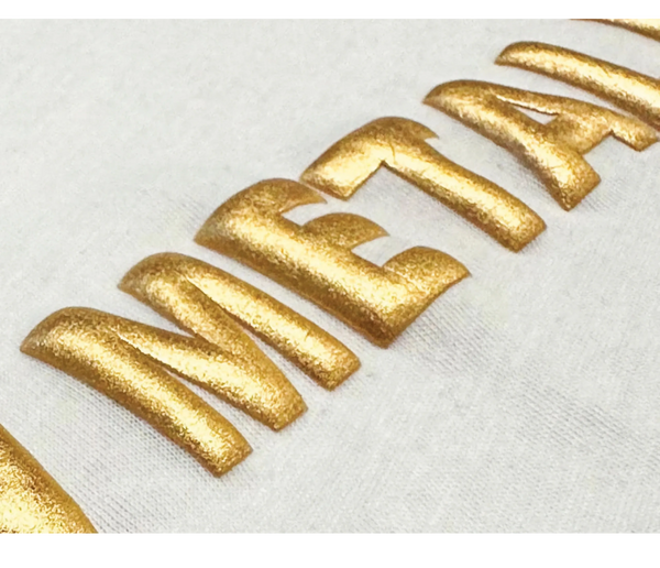 puff vinyl in metallic colors