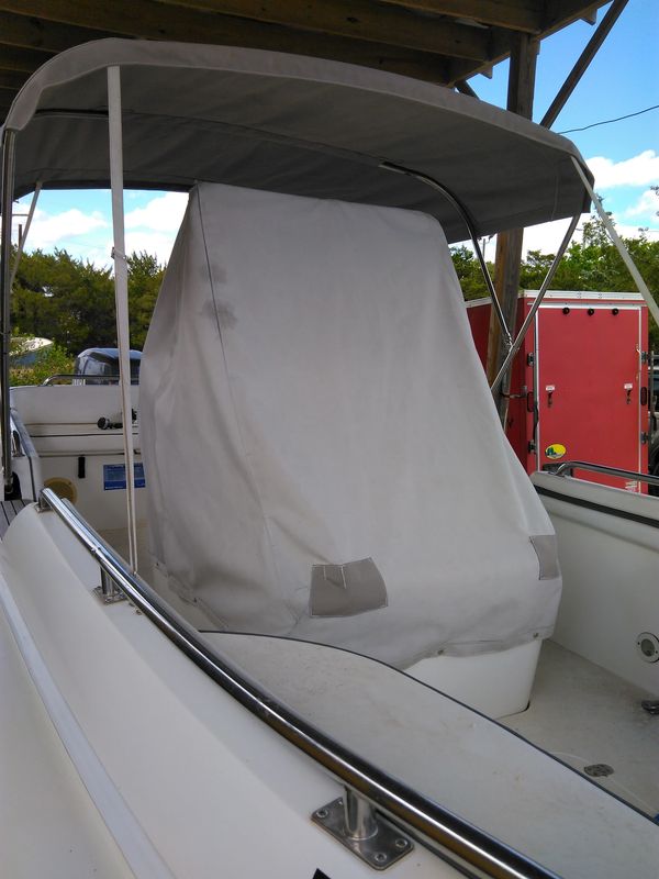 Canvas center console cover in the color Cadet Grey