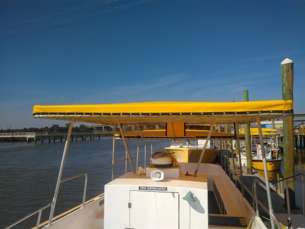 Dolphin tour boat heavy duty lace on cover