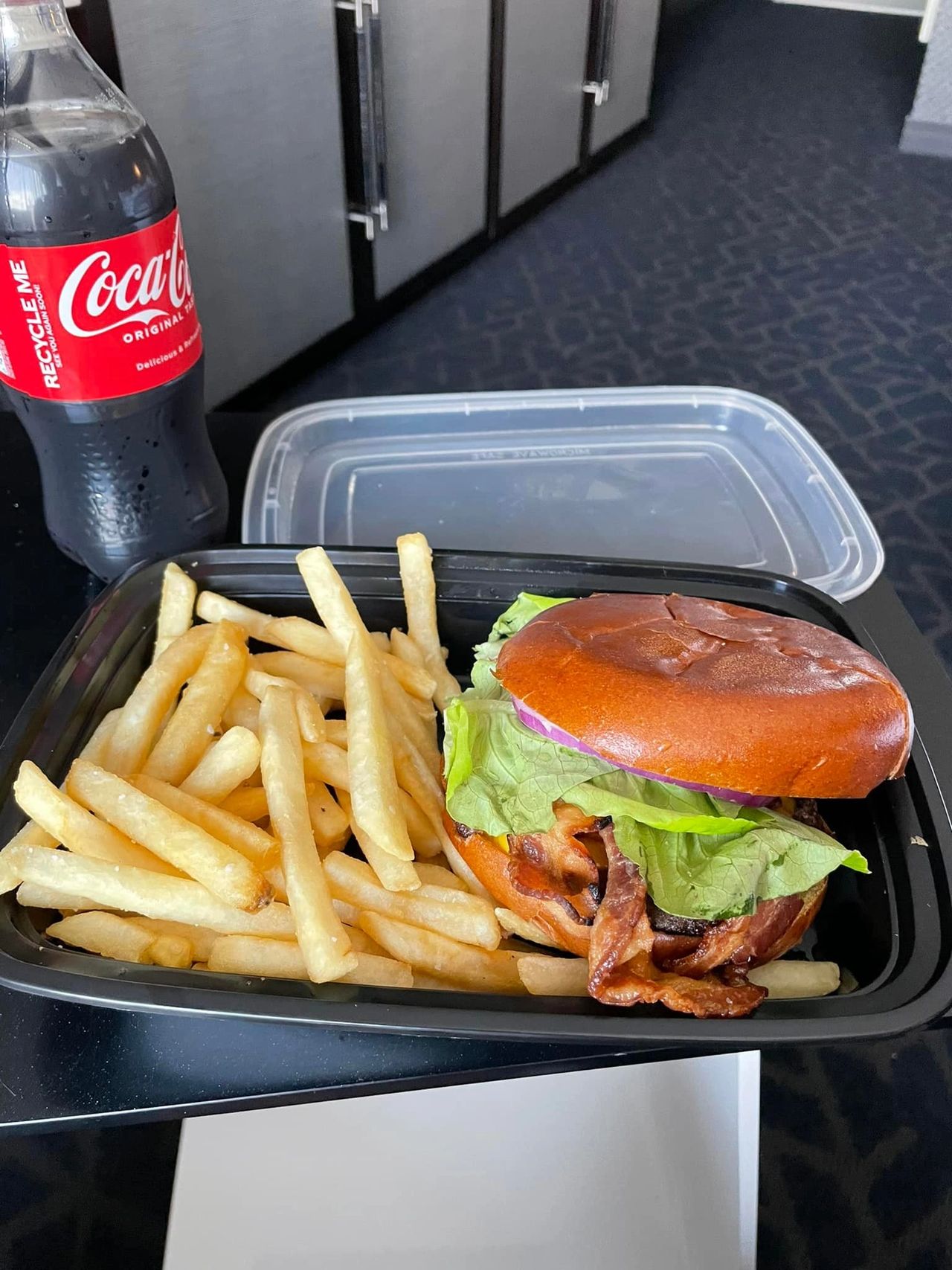 Bacon Burger Fries and Coke Bacon Burger Fries and Coke