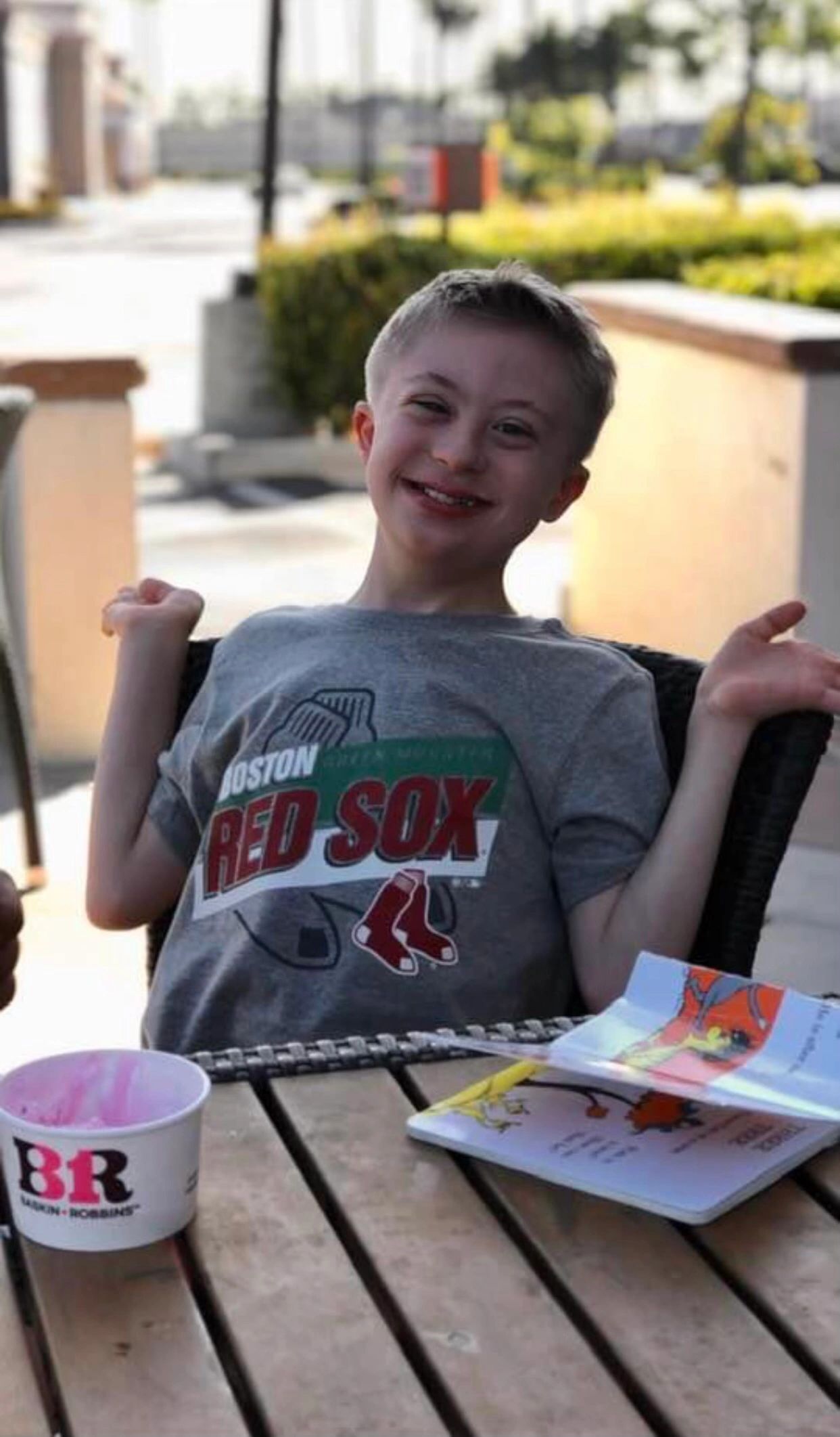 Noah, in a Red Sox t-shirt Noah, in a Red Sox t-shirt