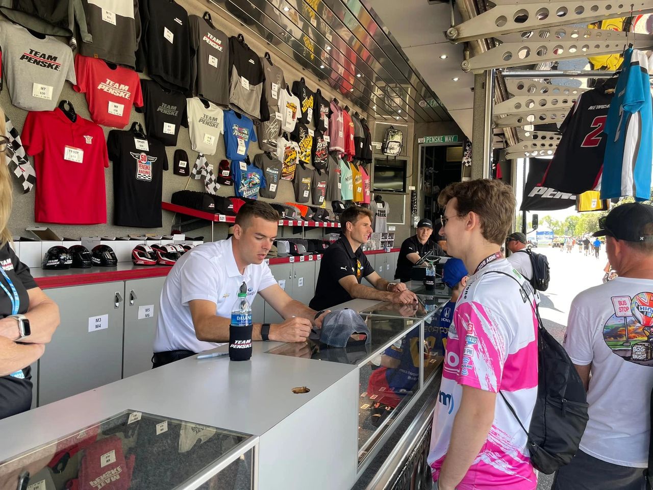 Team Penske's drivers Josef Newgarden, Will Power and Scott McLaughlin