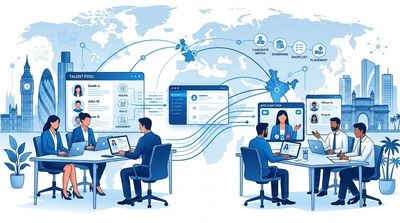 Global virtual recruitment connecting talent from the UK and India through digital candidate screening and placement.