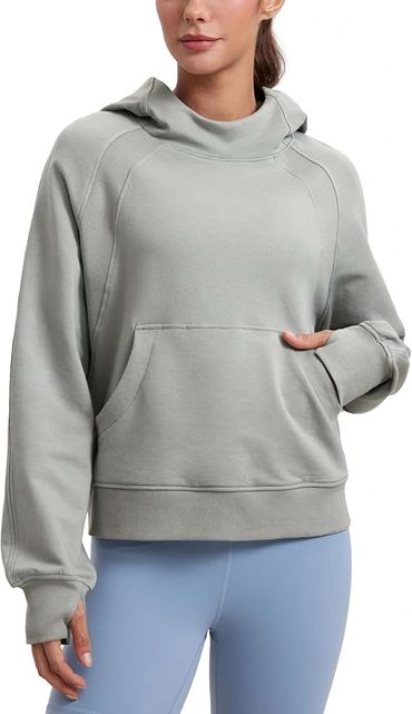 gray sweatshirt
