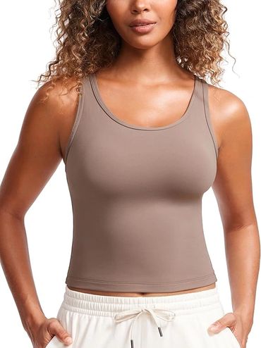 tan tank top