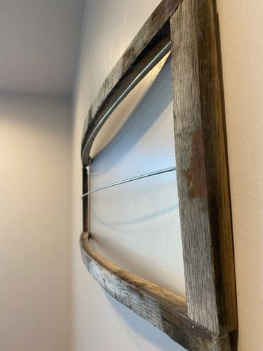 whiskey barrel fishing lure display cases