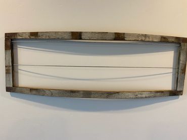 whiskey barrel fishing lure display cases