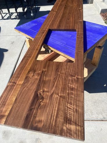 Thick Walnut Counter Top with Undermount Sink Cutout