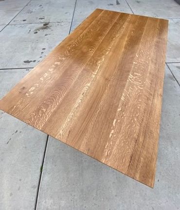 Thick White Oak Wood Table Top 