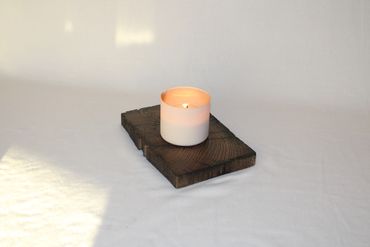 rectangular oak modern rustic centerpiece for weddings and home decor