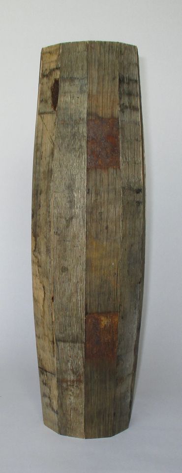 whiskey barrel wood vase for flowers, weddings, and home decor.  Made from staves
