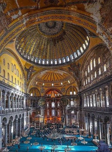 Hagia Sophia interior view.
