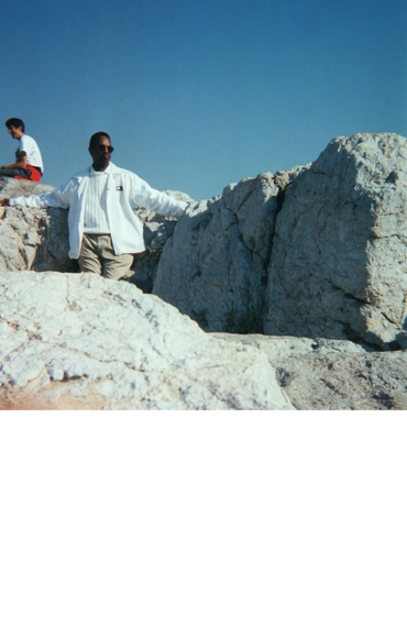 Elder Randall Ogans Sr. taking at the top of the  Aereopagus (Mars Hill) in Athens Greece.