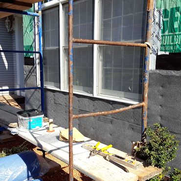 Wire lath install for new cultured stone  veneer