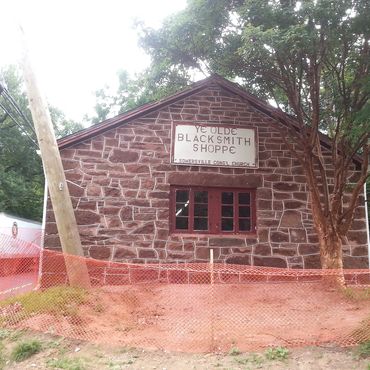Stone work finished applying a Beaded white mortar joint to match existing Brownstone structure.
The