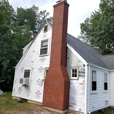new brick chimney, tradesmen and insurance