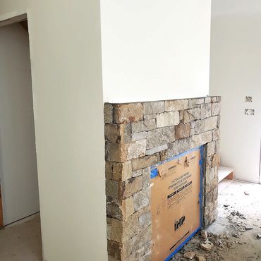 Veneer, fireplace, stone