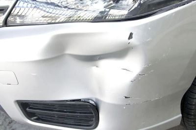 Damage car bmper
