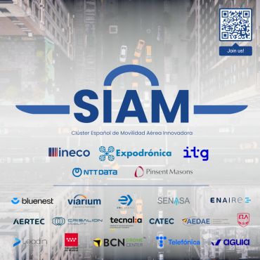 Logo of SIAM and its associated mobility and technology partners.
