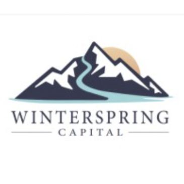 Logo of Winterspring Capital with stylized mountains and a river.
