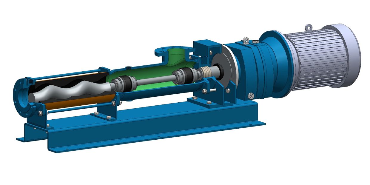 Progressive Cavity Pump by HIGH FLOW EQUIPMENT –transfer of thick fluids for industrial applications