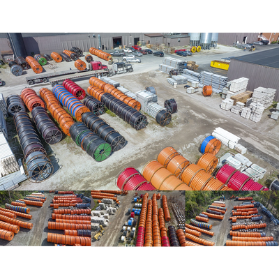 This shows our Columbus, Ohio yard which is one of our 8 stocking locations. Conduit, Innerduct, etc