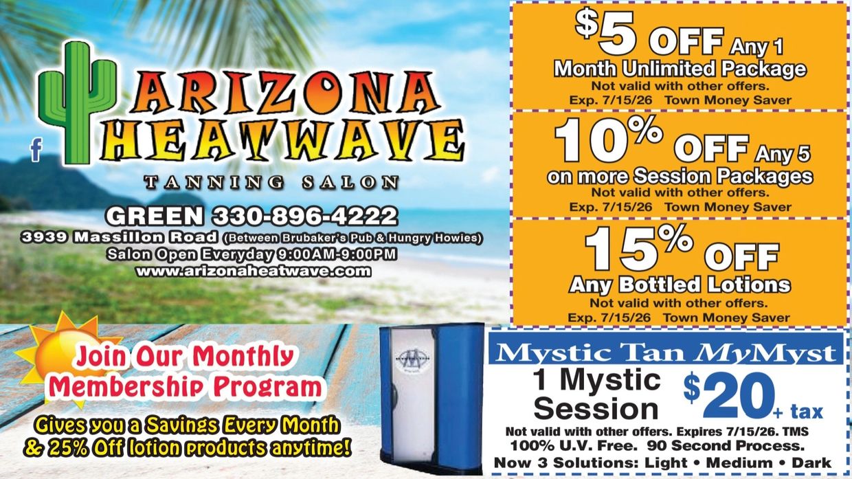 Arizona Heatwave Tanning Salon offers discounts and membership savings.