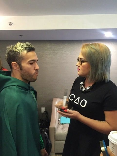 At Children’s Hospital LA event 
In photo: Pete Wentz (bass player in Fall Out Boy)