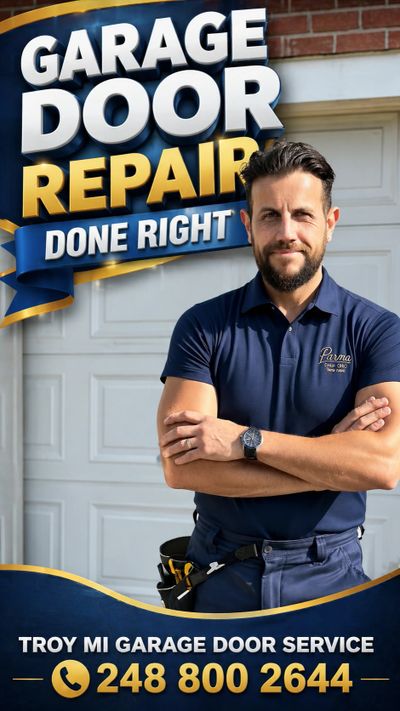 Ethan the garage door technician in Troy Michigan