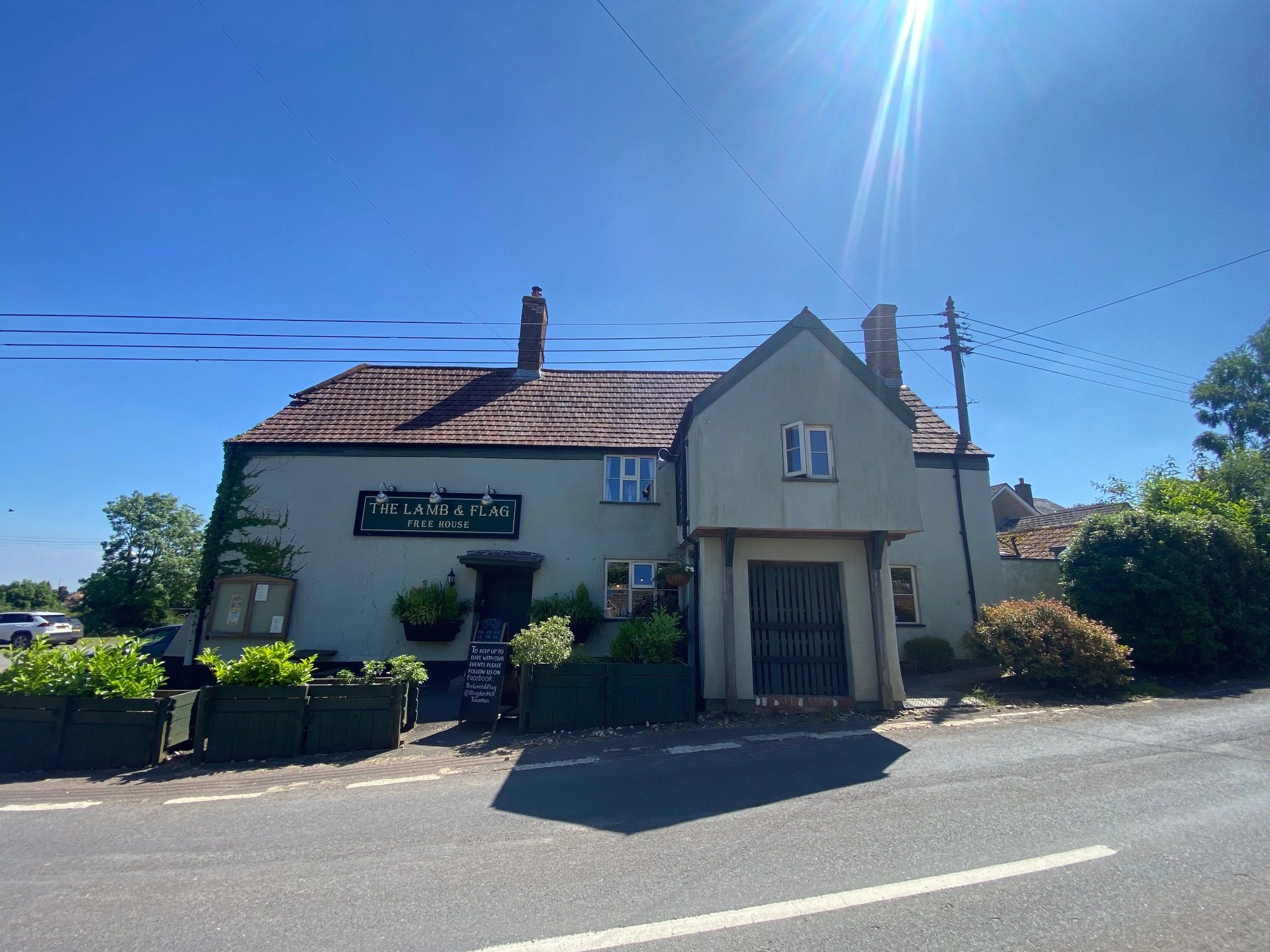 Menus The Lamb and Flag, Blagdon Hill, Taunton