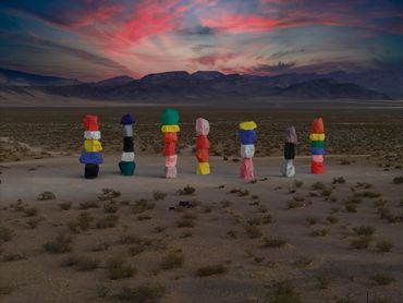 Seven Magic Mountains in Las Vegas