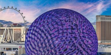 Las Vegas Sphere Aerial Drone Photography by Jonathan Dixon