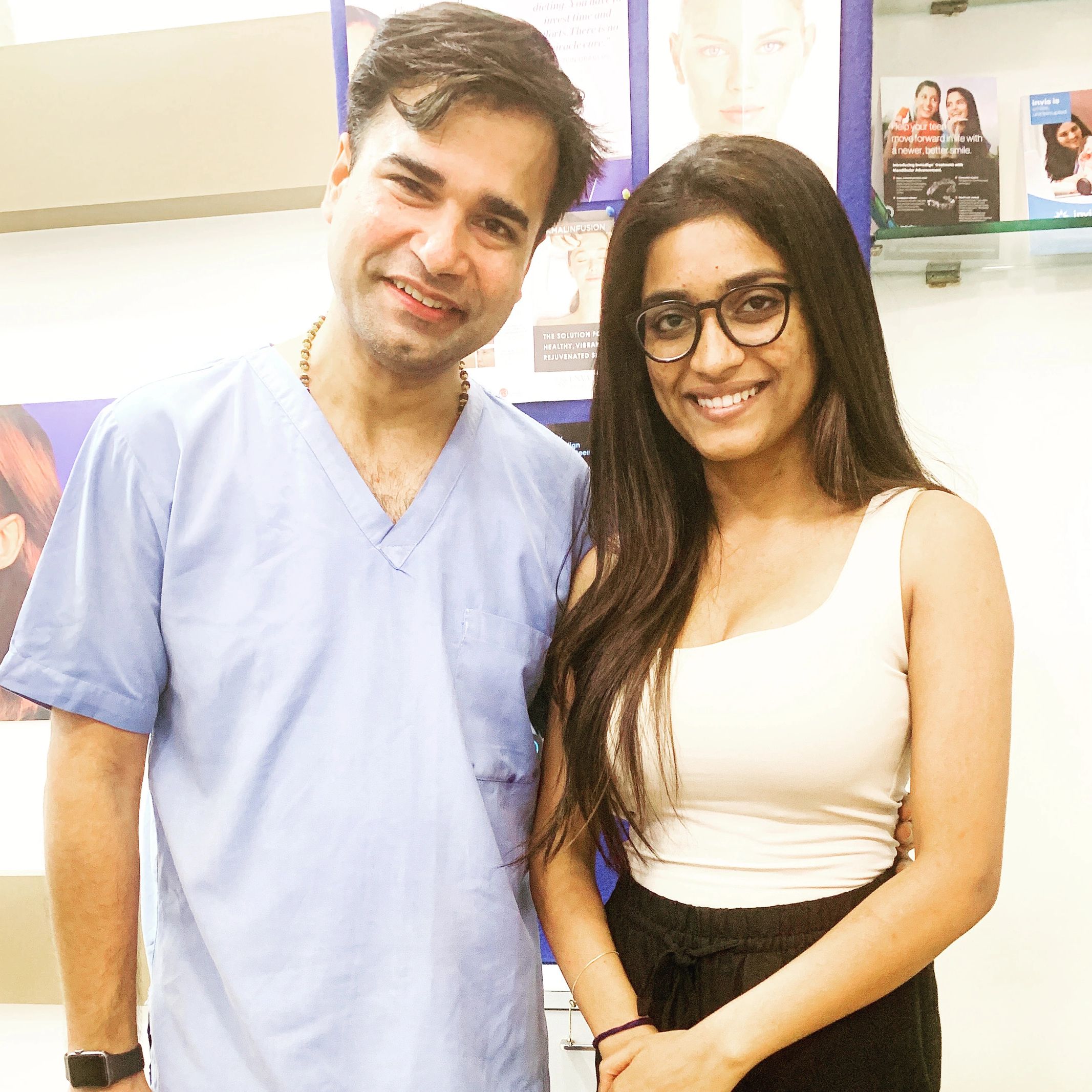 Femina Miss India 2020 1st Runner up Manya Singh at The Dental Hub.